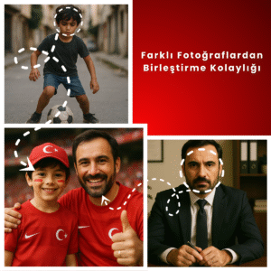 Çocuğunuz için takım maskotu ve renkleriyle tasarlanmış gerçekçi taraftar görseli. Kişiye özel dijital sanat