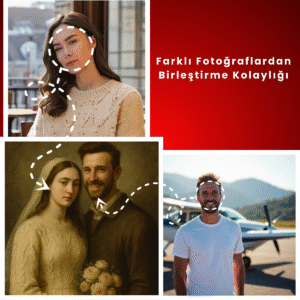 : Çiftler için hayalindeki fotoğrafı dijital sanatla gerçekleştirme, kişiye özel portre