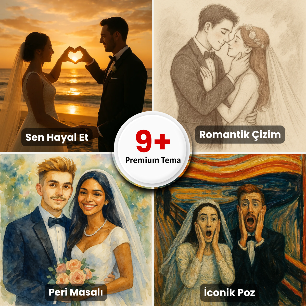 Kişiye Özel Disney Pixar 3D Portresi – Çiftler İçin Eğlenceli ve Canlı Dijital Sanat - Görsel 9