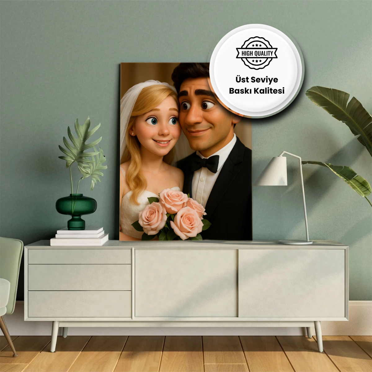 Kişiye Özel Disney Pixar 3D Portresi – Çiftler İçin Eğlenceli ve Canlı Dijital Sanat - Görsel 7