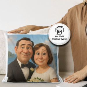 Çiftler için Disney Pixar 3D tarzında eğlenceli portre tasarımı