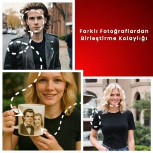 Gelin ve damat için vintage tarzında nostaljik dijital portre